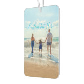 Persoonlijke Auto Luchtverfrisser met Tekst en Fot (Links)