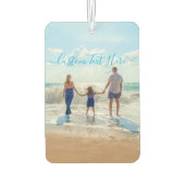 Persoonlijke Auto Luchtverfrisser met Tekst en Fot (Achterkant)