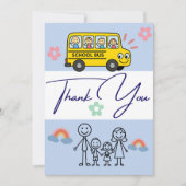 Persoonlijke Autobuskarten van Leerling Ouder Bedankkaart (Voorkant)