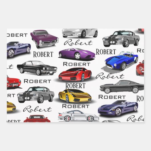 Persoonlijke auto's inpakpapier vel (Voorkant)