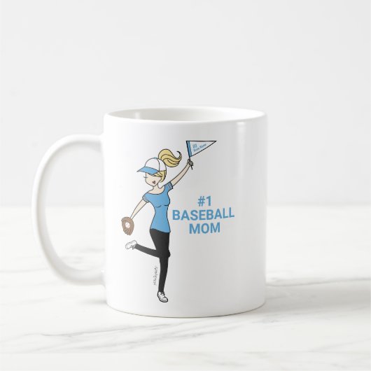 Persoonlijke Avatar #1 Baseball Mok van de Koffie  (Links)