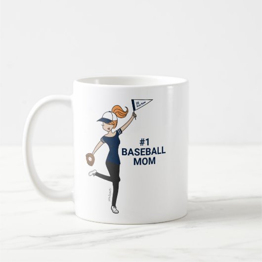 Persoonlijke Avatar #1 Baseball Mok van de Koffie  (Links)