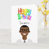 Persoonlijke Avatar Birthday-kaart Kaart (Gele Bloem)