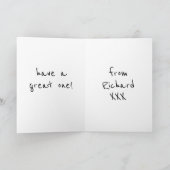 Persoonlijke Avatar Birthday-kaart Kaart (Binnen)