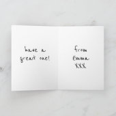 Persoonlijke Avatar Birthday-kaart Kaart (Binnen)