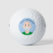 Persoonlijke Avatar-editable Golf Balls Golfballen (Voorkant)