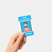 Persoonlijke Avatar naamkaart met bewerkbare kleur Badge (Handheld)