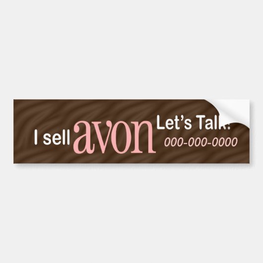 Persoonlijke Avon Bumpersticker (Voorkant)