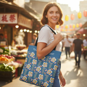 Persoonlijke Aziatische Voedsel Illustratie Boodsc Tote Bag