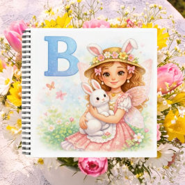 Persoonlijke B Bunny naam cadeau voor meisjes Notitieboek
