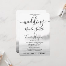 Persoonlijke B&W Meer Mist Calligrafie Bruiloft