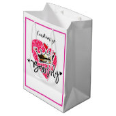 Persoonlijke baas Lady Medium Cadeauzakje (Voorkant Gekanteld)