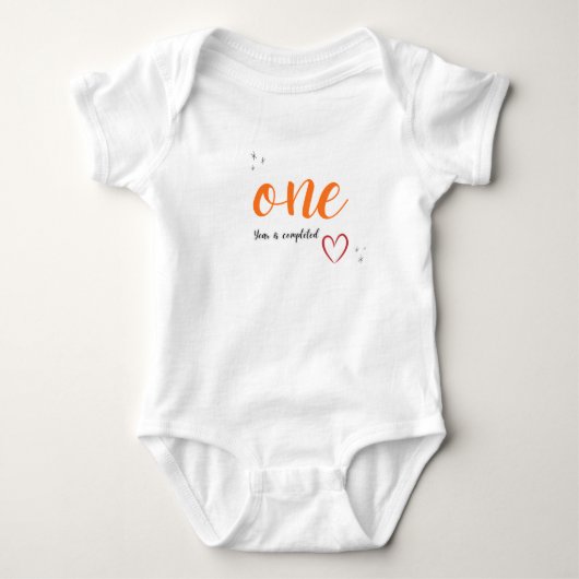 Persoonlijke baby 1e verjaardag  romper (Voorkant)