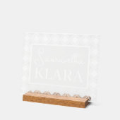 Persoonlijke Baby Acryl Bord (Hoek)
