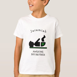 Persoonlijke Baby Afro GEWELDIGE BIG BROTHER T-shirt