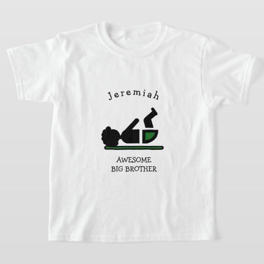 Persoonlijke Baby Afro GEWELDIGE BIG BROTHER T-shirt (Laagn)