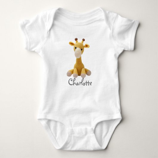 Persoonlijke Baby-badpak-Giraffe Romper (Voorkant)