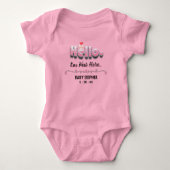 Persoonlijke Baby Borrel Cute Roze Hallo Hart Romper (Voorkant)