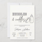 Persoonlijke Baby Boy Kickoff Football Baby shower Kaart (Voorkant)