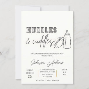 Persoonlijke Baby Boy Kickoff Football Baby shower Kaart