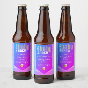 Persoonlijke Baby Brew Funny Party Bier Etiket
