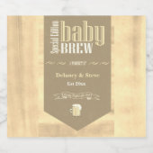 Persoonlijke Baby Brew Funny Party Bier Etiket (Enkel label)