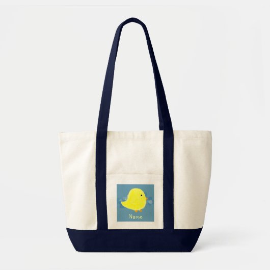 Persoonlijke Baby Chick Canvas tas (Voorkant)