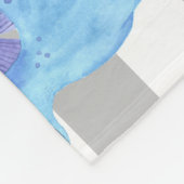 Persoonlijke Baby Dinosaur Milestone Foto Fleece Deken (Hoek)