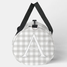 Persoonlijke Baby Dove Grijs Gingham Baby Reis