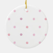 Persoonlijke Baby Eerste Kerstmis Keramisch Ornament (Achterkant)