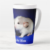 Persoonlijke Baby Fancy Pet Rat Pups Latte Mok (Rechterhoek)