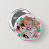 Persoonlijke Baby-foto-Button Ronde Button 5,7 Cm (Voorkant /achterkant)