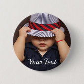 Persoonlijke Baby-foto-Button Ronde Button 5,7 Cm (Voorkant)