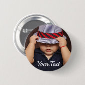 Persoonlijke Baby-foto-Button Ronde Button 5,7 Cm (Voorkant /achterkant)