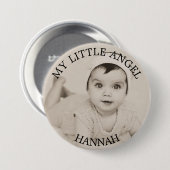 Persoonlijke Baby foto-Button Ronde Button 7,6 Cm (Voorkant /achterkant)