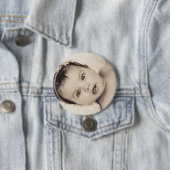 Persoonlijke Baby-foto-Button Ronde Button 7,6 Cm (In situ)