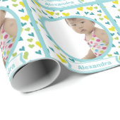 Persoonlijke Baby foto Cadeaupapier (Rol Hoek)