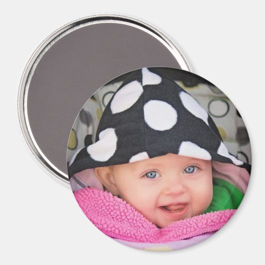 Persoonlijke Baby foto Magnet (Voorkant / Achterkant)