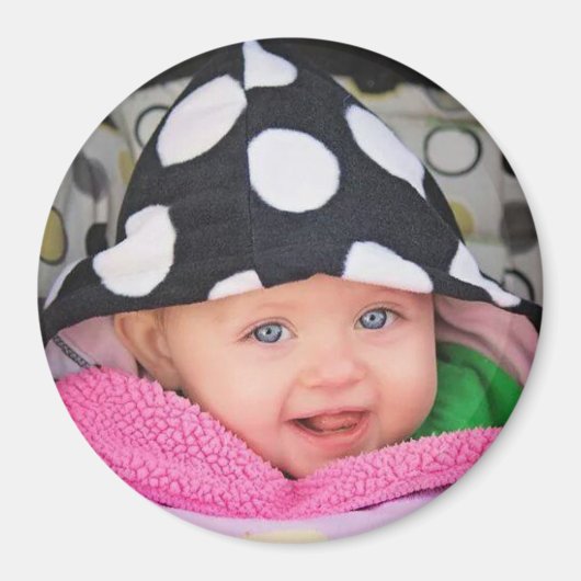 Persoonlijke Baby foto Magnet (Voorkant)