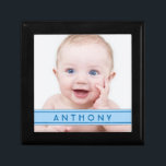 Persoonlijke Baby foto-naam juwelier box - jongen Cadeaudoosje<br><div class="desc">U kunt de foto en de naam personaliseren op deze gepersonaliseerde foto van de babyjongen en de doos van de de sieraden van de douanenaam. Om de foto en de naam te veranderen, gebruik de personalize optie. Voor andere veranderingen, met inbegrip van het veranderen van de tekst (doopvont, doopvontgrootte, tekstplaatsing)...</div>