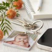 Persoonlijke Baby foto Sleutelhanger (Voorkant Rechts)