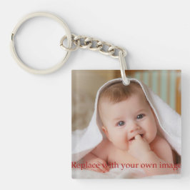 Persoonlijke Baby foto Sleutelhanger