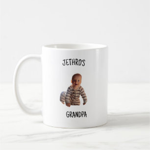 Persoonlijke baby fotobeker voor opa en oma koffiemok