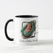 Persoonlijke baby-fotomok mok (Links)
