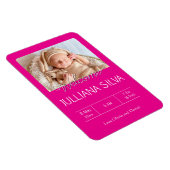 persoonlijke baby geboorteaankondigingen magneet (Rechterzijde)