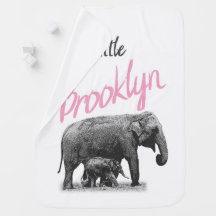 Persoonlijke Baby Girl Blanket "Little Brooklyn"