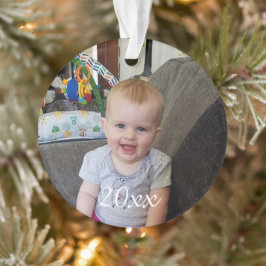 Persoonlijke Baby kerstfoto's Ornament