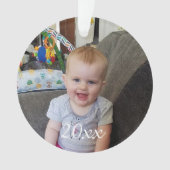 Persoonlijke Baby kerstfoto's Ornament (voorkant)