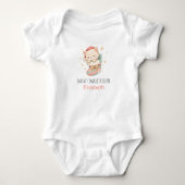 Persoonlijke baby kerstkat romper (Voorkant)