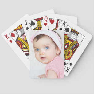 Persoonlijke baby/kinderfoto pokerkaarten